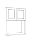 Microwave Cabinet 30 W X 36 H X 12 D - Doric by TA Cabinetry