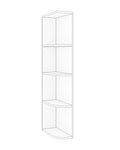 Wall End Shelf Right open 6 W X 42 H X 12 D - Nostalgic by TA Cabinetry