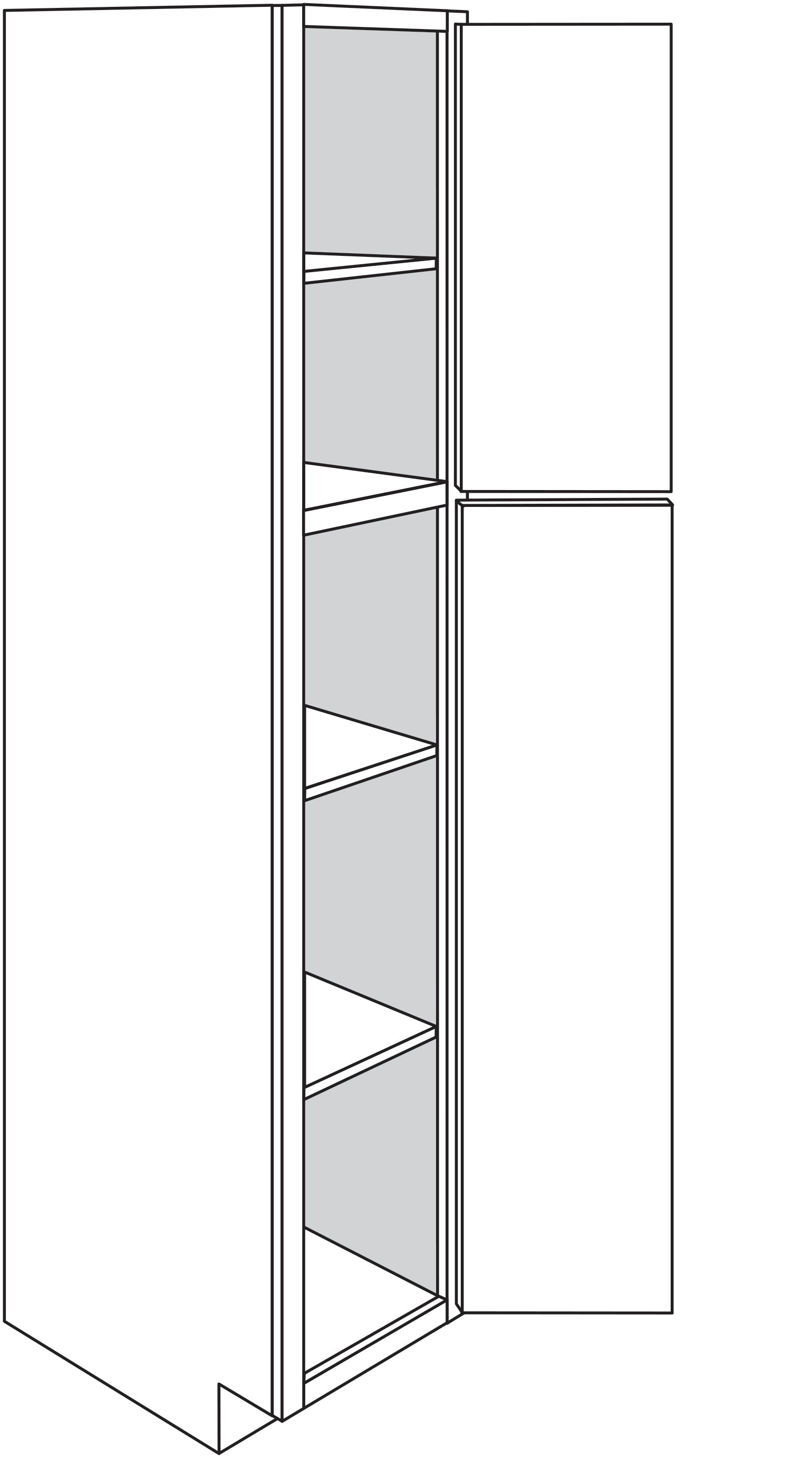 Pantry Cabinet 21 W X 84 H X 24 D - Rushmore Paint by Legend