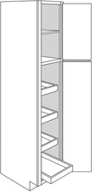Pantry Cabinet w\ soft-close rollout tray 18 W X 84 H X 24 D - Dover by JSI
