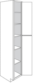 Pantry Cabinet 18 W X 96 H X 24 D - Dover Oak by JSI