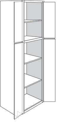 Pantry Cabinet 24 W X 84 H X 24 D (9 inch toe) - Rainier Stain by Legend