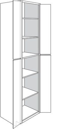 Pantry Cabinet 24 W X 96 H X 24 D - Denali Paint by Legend