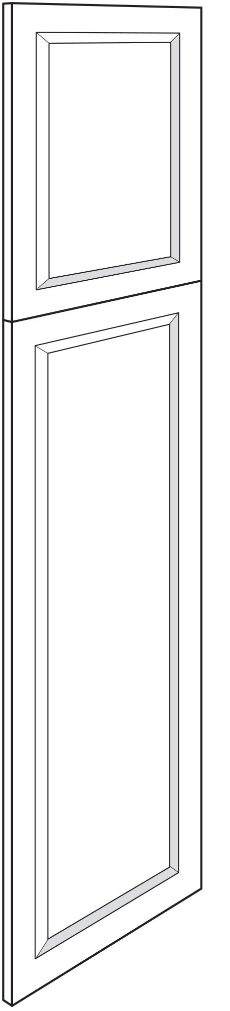 Tall End Panel 24 W X 96 H - Dover Oak by JSI