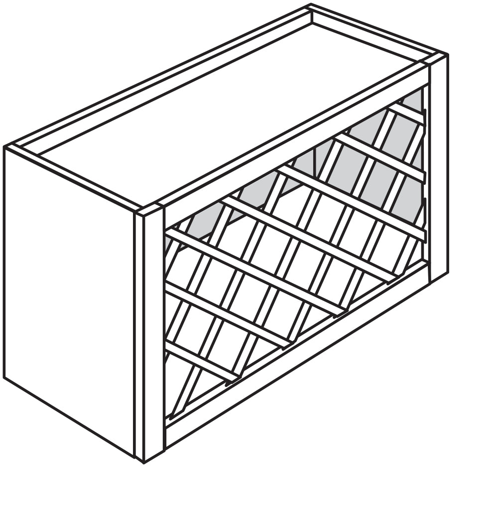 Wine Rack 30 W X 15 H X 12 D - Contemporary by TA Cabinetry