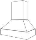 Z300 Range Hood 30 W X 36 H (Use VLB30 or SLB30 liner & blower) - Upton Recessed by JSI