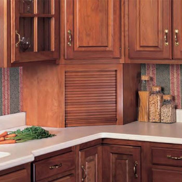 Appliance Garage Solid Wood 18" Width Hickory
