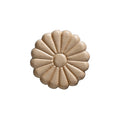 Tudor Rose Ordament, 2-1/2" x 2-1/2" Pressed Birch, Multiples of 250
