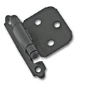 Amerock Self-Closing Hinge Variable Overlay Face Mount, Black