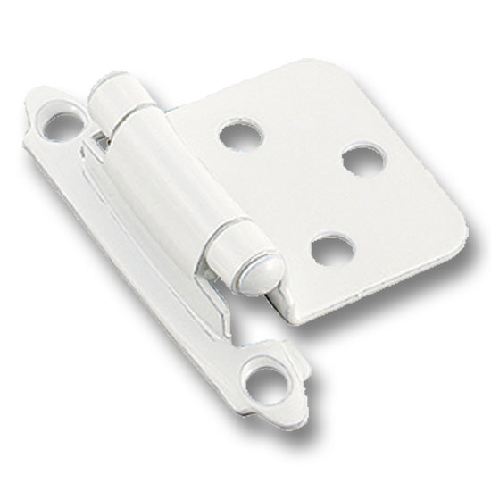 Amerock Self-Closing Hinge Variable Overlay Face Mount, White