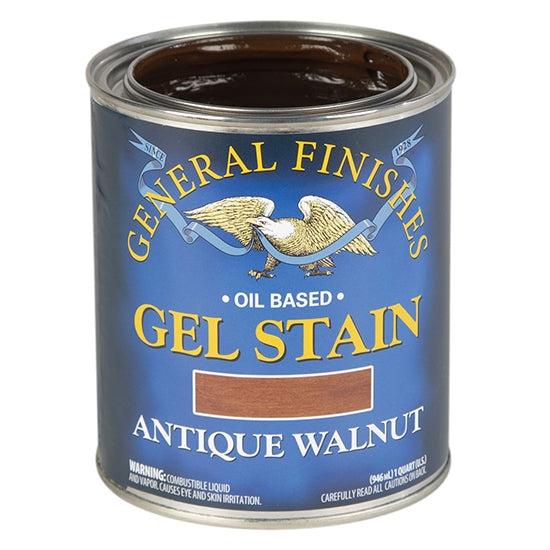 General Finishes Gel Stain, Antique Walnut, Quart
