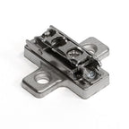 Blum Clip Wing Mounting Plate Cam Height Adjustable Screw-On Nickel Finish