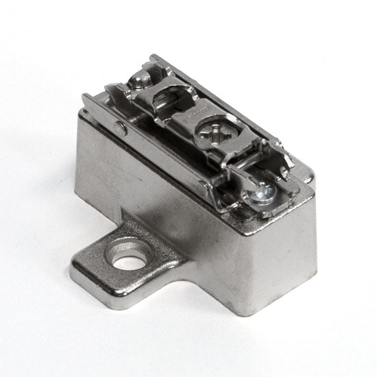 Blum Clip Wing Mounting Plate Cam Height Adjustable Screw-On Nickel Finish, 19 mm