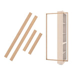 Invisidoor Jamb/Threshold Unfinished, Outswing, Cherry