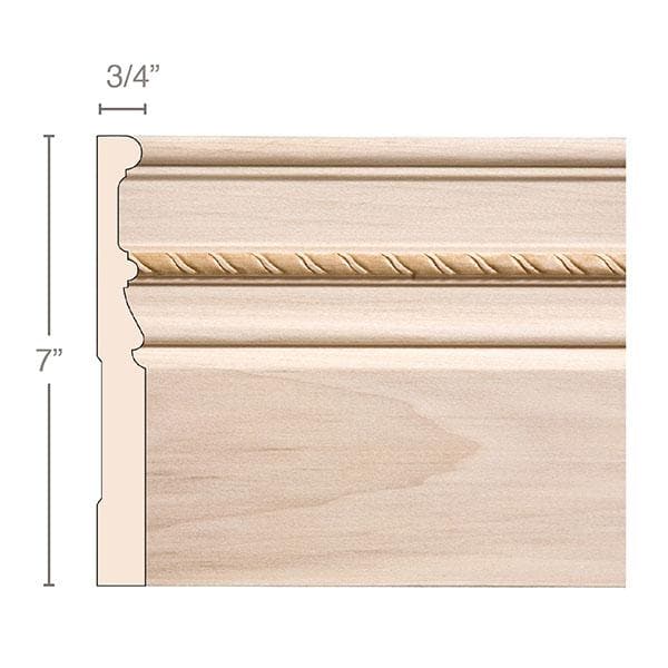 Reeded Panel Moulding, 3/4''w x 3/8''d Poplar