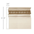 Traditional Door Stop, 1 1/2''w x 1/2''d Poplar