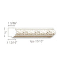 42" Traditional Corner Column, 2-3/4"sq. x 42"h, Cherry  Decoration: 33-1/2"h