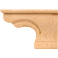 Hardware Resources Right Rounded Pedestal Foot Cherry 6-3/8" Length