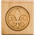 Hardware Resources Fleur-de-lis Rosette Alder 3-1/2" Length