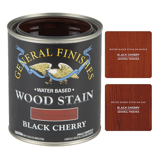 General Finishes Water Based Wood Stains, Black Cherry, Pint