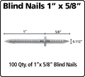 Fast Cap Blind Nail 100Pack