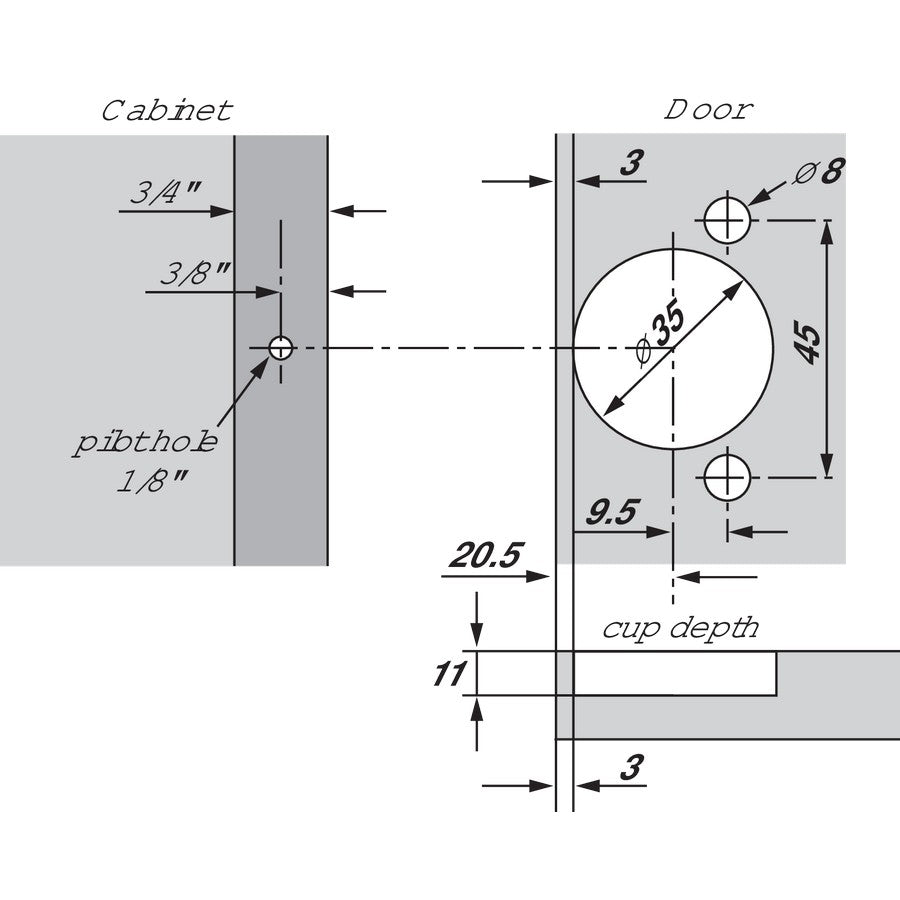 Compact Clip Overlay Face Frame Hinge With Blumotion Soft-Close