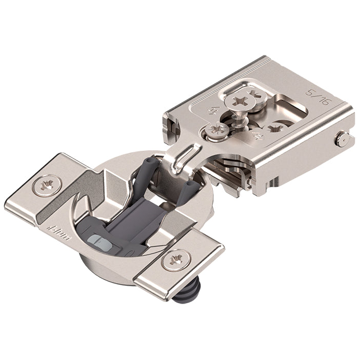 Compact Clip Overlay Face Frame Hinge With Blumotion Soft-Close 5/16" Overlay Press-In