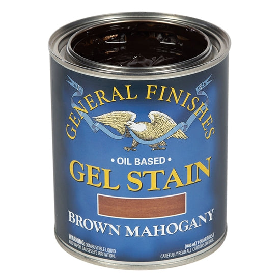 General Finishes Gel Stain, Brown Mahogany, Pint