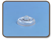Bumper Door Round Pyramid .500" Diameter x .200" Height Clear, Self-Adhesive, Multiples of 200