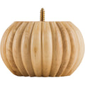 Hardware Resources Crown Bun Foot Rubberwood 5" Length