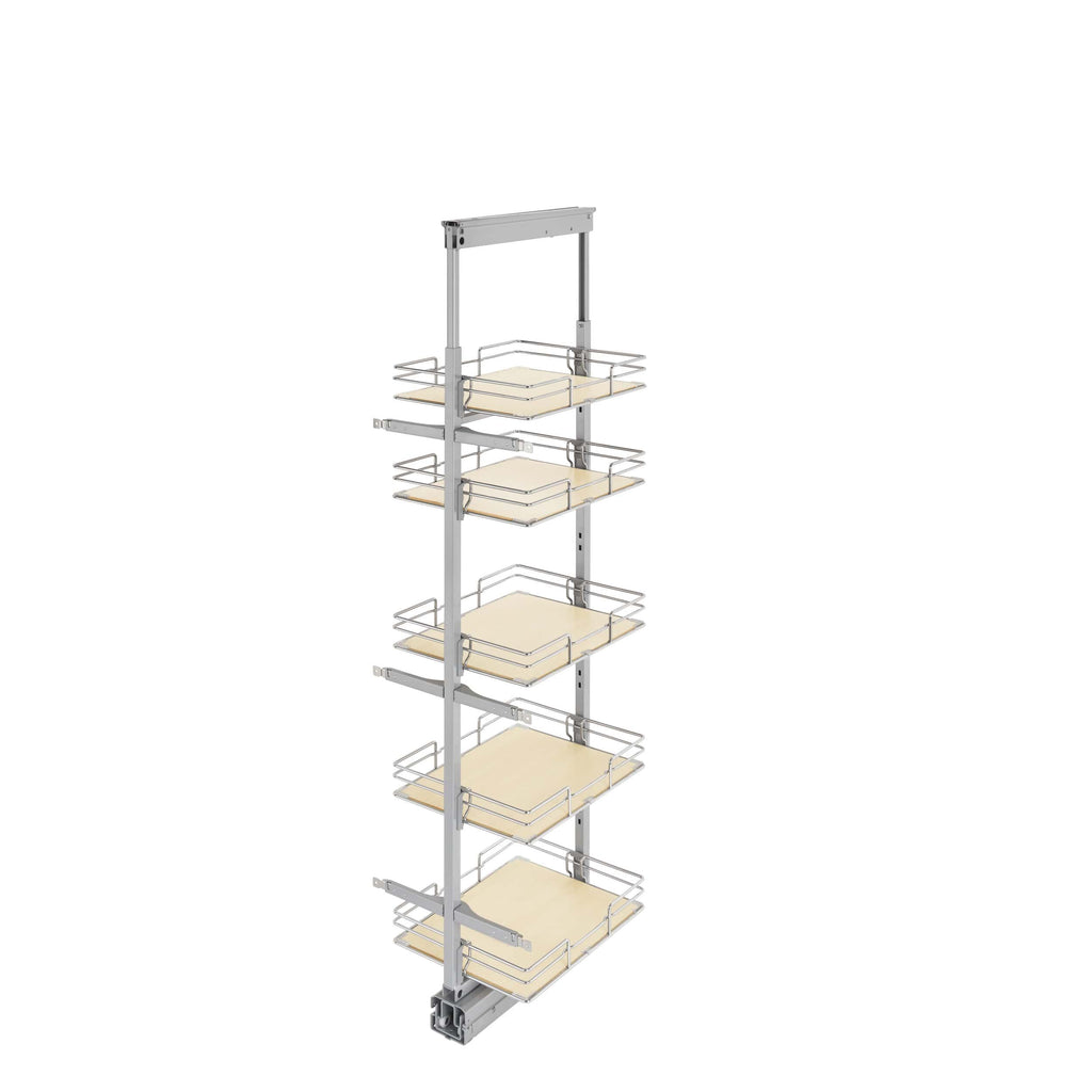 Rev-a-shelf 5-Shelf Chrome Maple Tall Pantry Pull-Out
