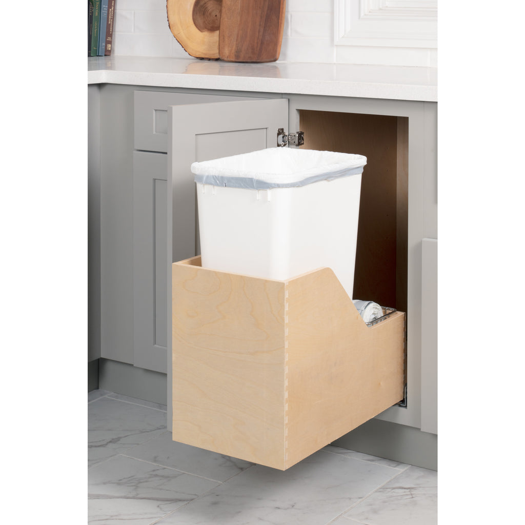 Hardware Resources Bottom Mount Pullout Waste Container System