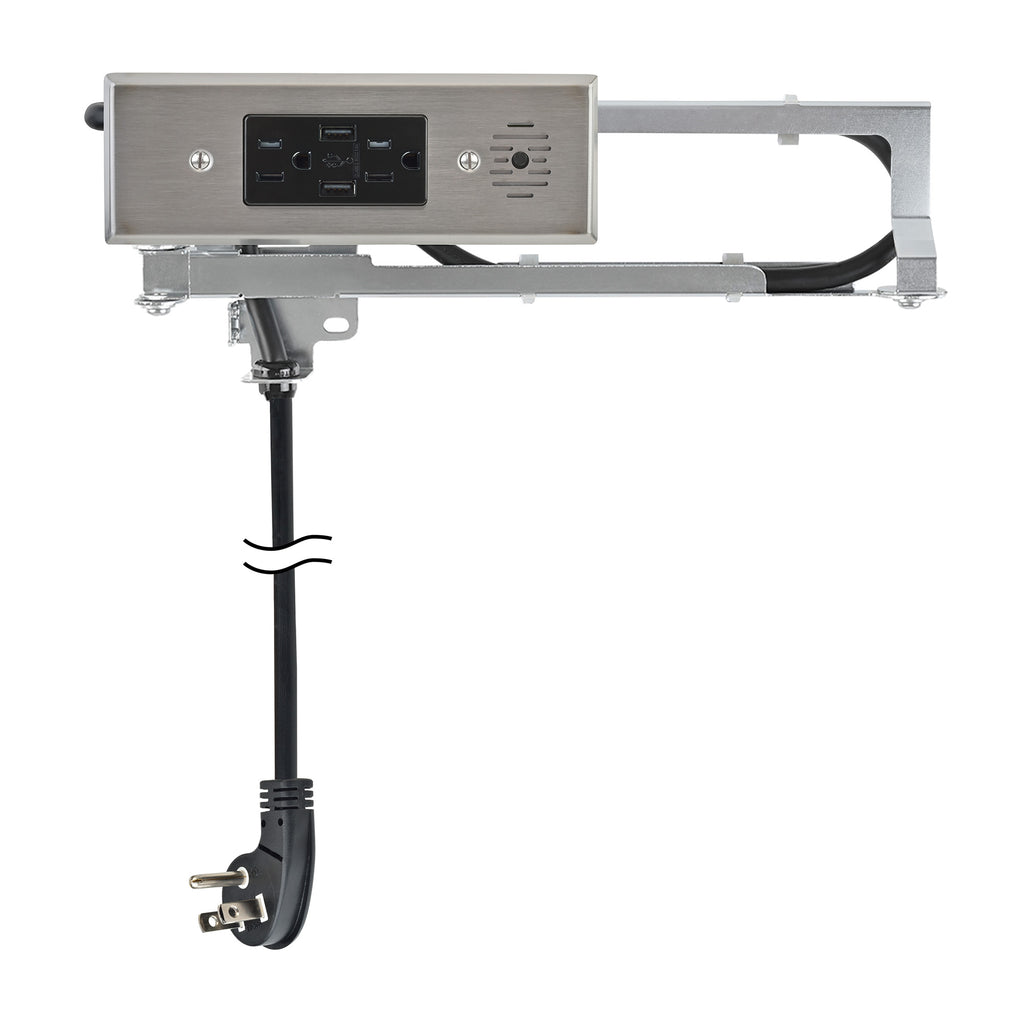 Docking Drawer Blade In-Drawer Outlet, Integrated Safety Shutoff, (2) USB-A & (2) 15 amp AC