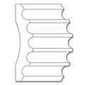 Large Running Palmette Frieze (Repeats 9 3/4), 5 1/4''w x 13/16''d x 8' length Resin