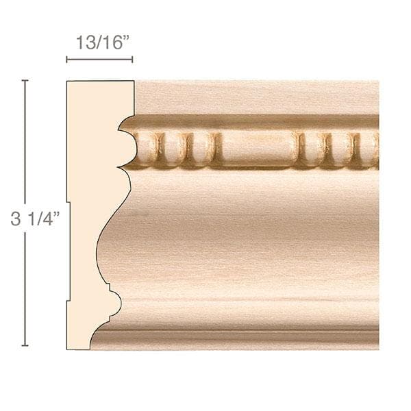 Traditional Casing, 4''w x 3/4''d Poplar