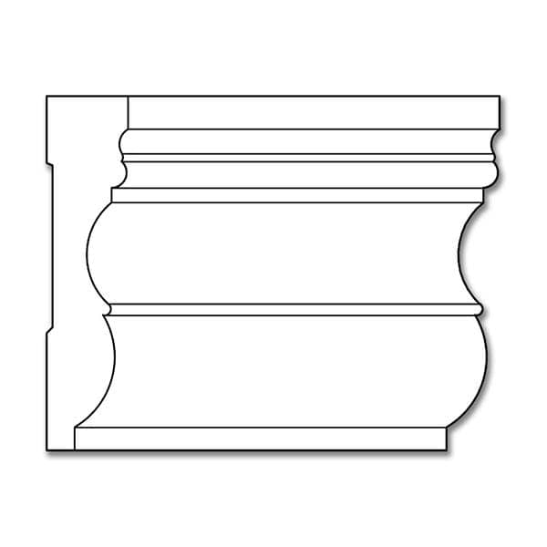Scrolled Acanthus Rangehood, 72''w x 7 1/2''h x 2''d Maple