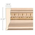 Large Fluted Pilaster, 4 1/4"w x 3/4"d x 8' length Cherry
