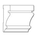 Med Ionic Capital, 8"w x 3 1/2"h x 1 5/16"d, (accepts up to 5"w x 3/4"d)