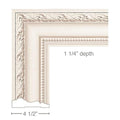 Rinceau Scrolls Rangehood, 72''w x 12''h x 1 1/4''d Maple