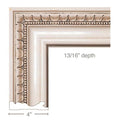 Large Traditional Half Round Lineal, 2"w x 1"d x 8' length Resin