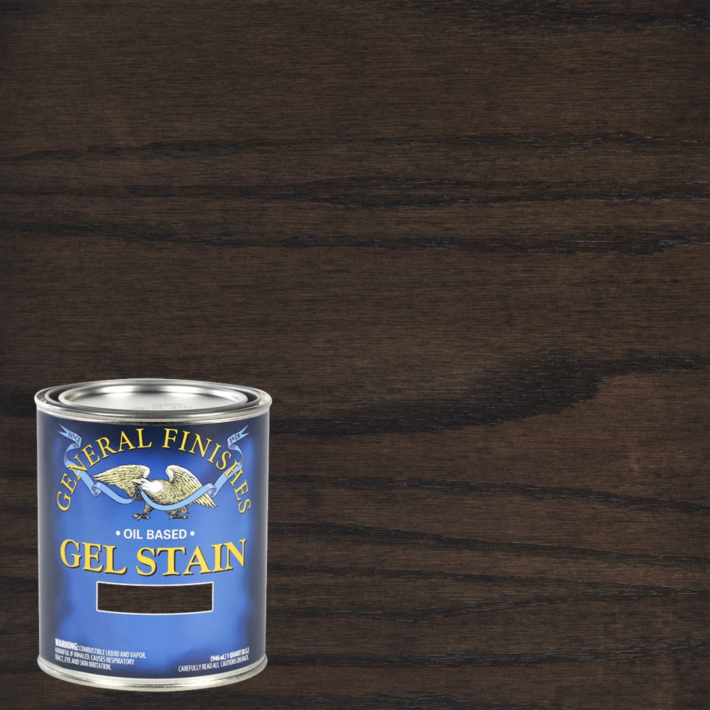 General Finishes Gel Stain, Carbon Gray, Pint