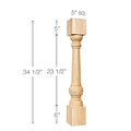 Egg & Dart Lipping Panel Mould(Lips 1/4 to 1/2), 1 1/2''w x 3/4''d x 8' length Resin