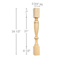 Egg & Dart (Repeats 1 7/8), 3/4''w x 5/8''d x 8' length Cherry