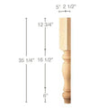 Frieze With Pinnacle Insert, 3 1/2"w x 13/16"d x 8' length Maple