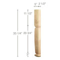 Fluted Casing, 3 1/4''w x 3/4''d Poplar