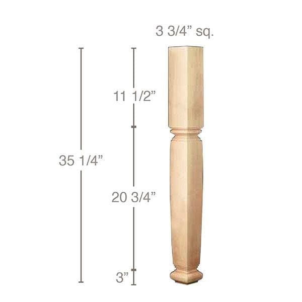 Fluted Casing, 4''w x 3/4''d Poplar