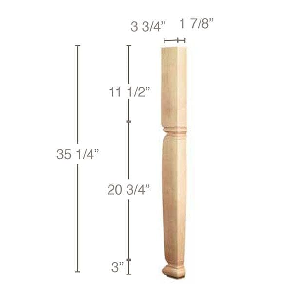 Flowers & Fret(Repeats 1 3/4), 1 1/2''w x 11/16''d x 8' length Maple