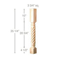 Extra Large Scroll, 18"w x 6 1/2"h x 3/4"d, L and R pair per Maple