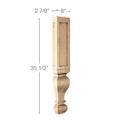 Egg & Dart, 2 3/4''w x 3/4''d Poplar