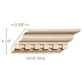 Medium Acanthus Corbel, 4 3/4"w x 9 1/2"h x 3 3/4"d Cherry